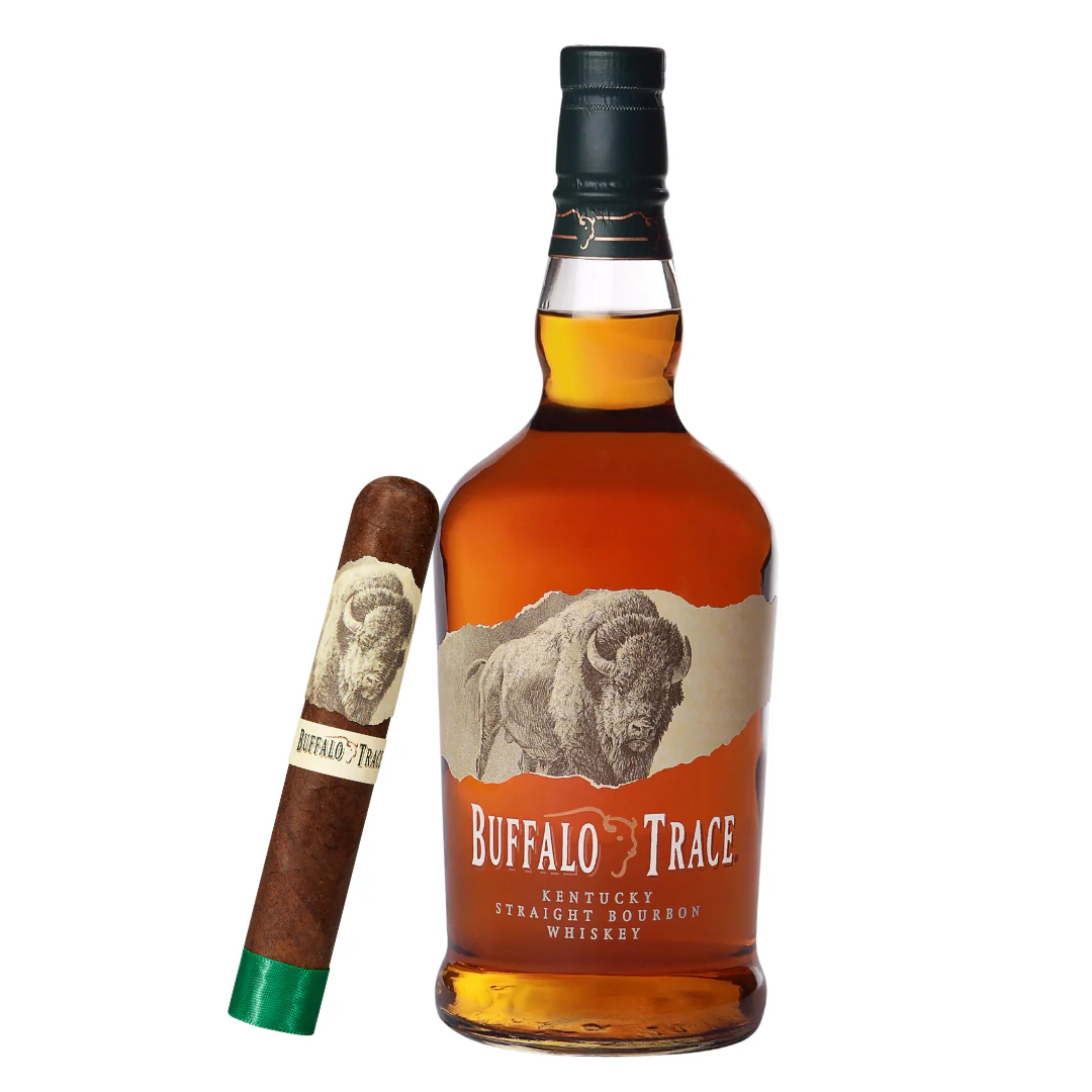 Buffalo Trace Churchill Cigar & Bourbon 750ml Combo