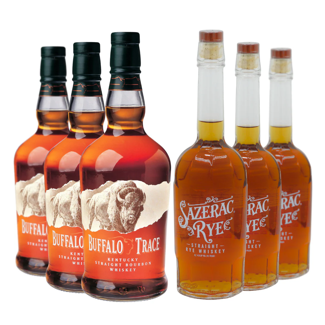 Buffalo Trace & Sazerac Rye 750ml 6 Bottle Combo