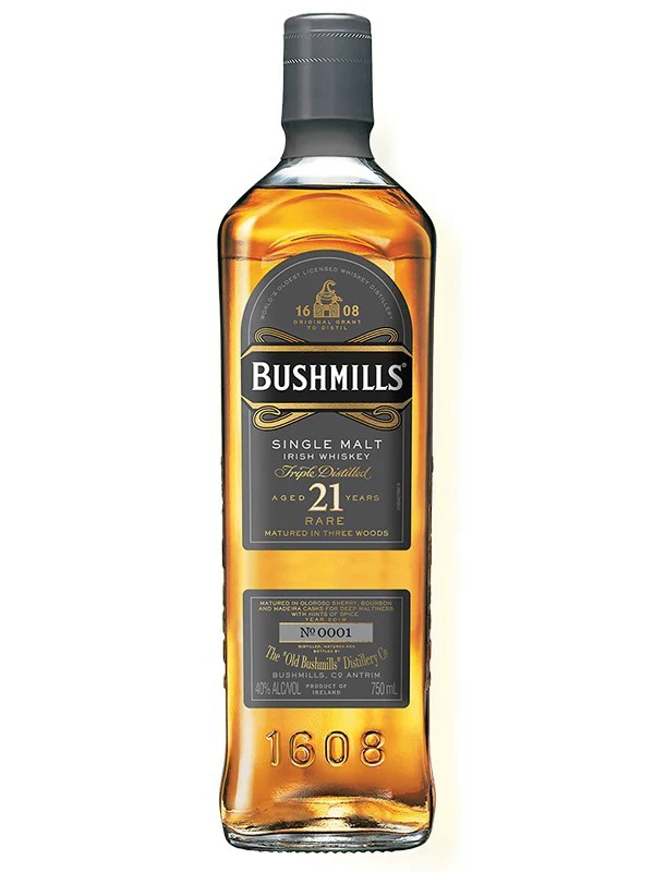 Bushmills 21 Year Old Irish Whiskey