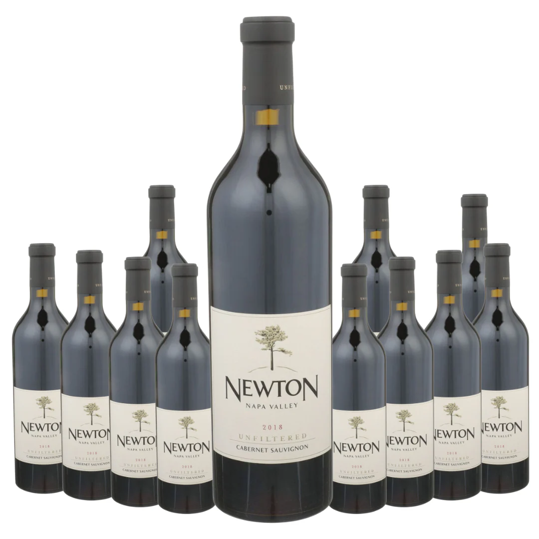 Newton Cabernet Sauvignon Unfiltered Napa Valley 2018 12 Bottle Case
