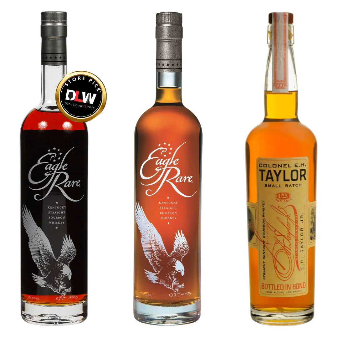 Eagle Rare 10y DLW Pick + Eagle Rare 10y + E.H. Taylor Small Batch 750ml 3 Bottle Combo