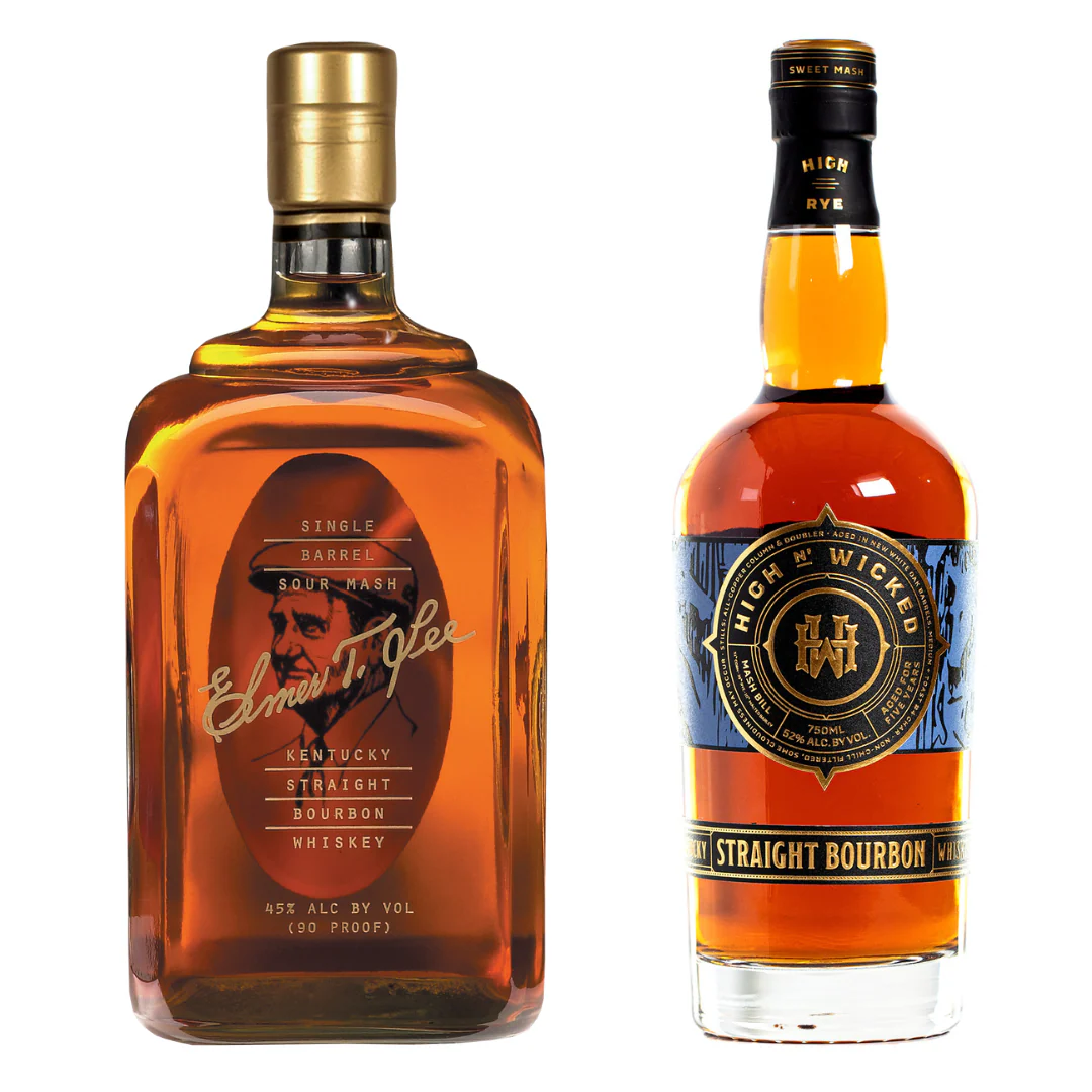 Elmer T. Lee Single Barrel + High N' Wicked Kentucky Straight 2 Bottle Combo
