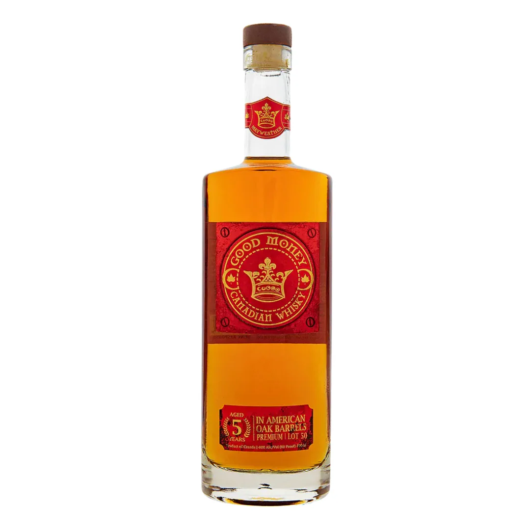 Good Money Canadian Whisky Aged 5 Years in American Oak Barrels Lot 50 750ml
