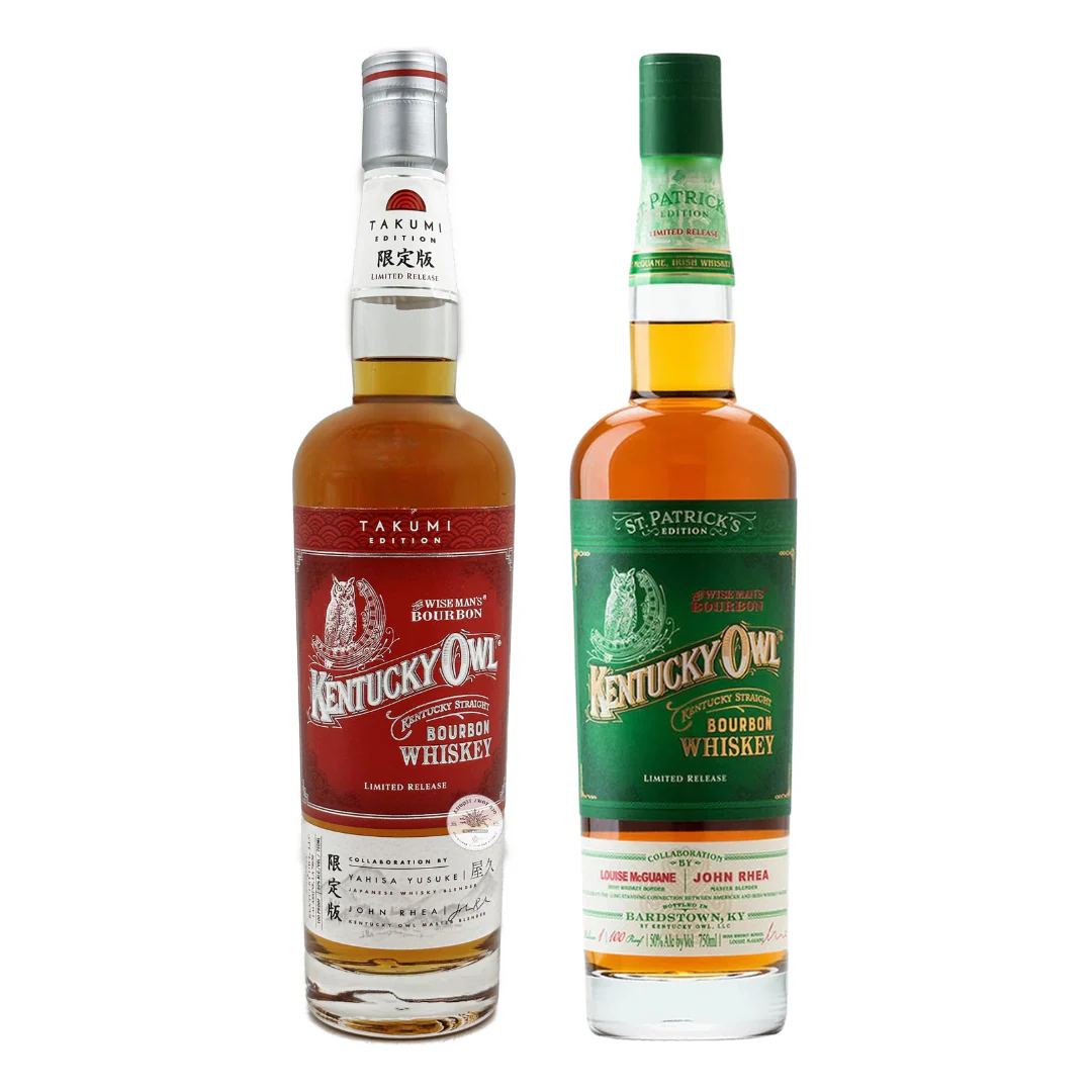 Kentucky Owl Bourbon Takumi & St. Patrick's Edition 750ml 2 Bottle Combo