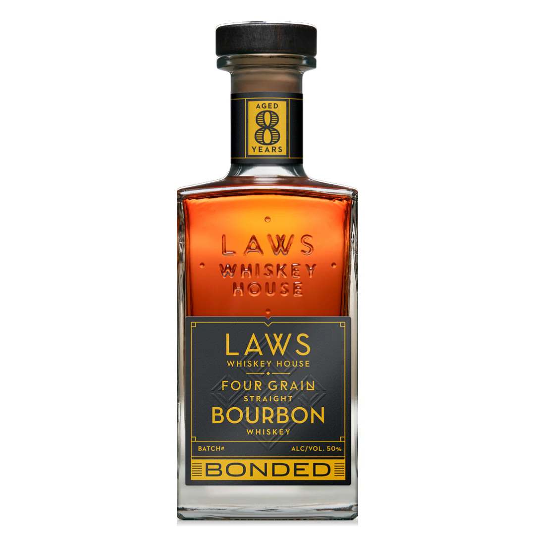 Laws Whiskey Four Grain Bourbon 8 Year Bonded