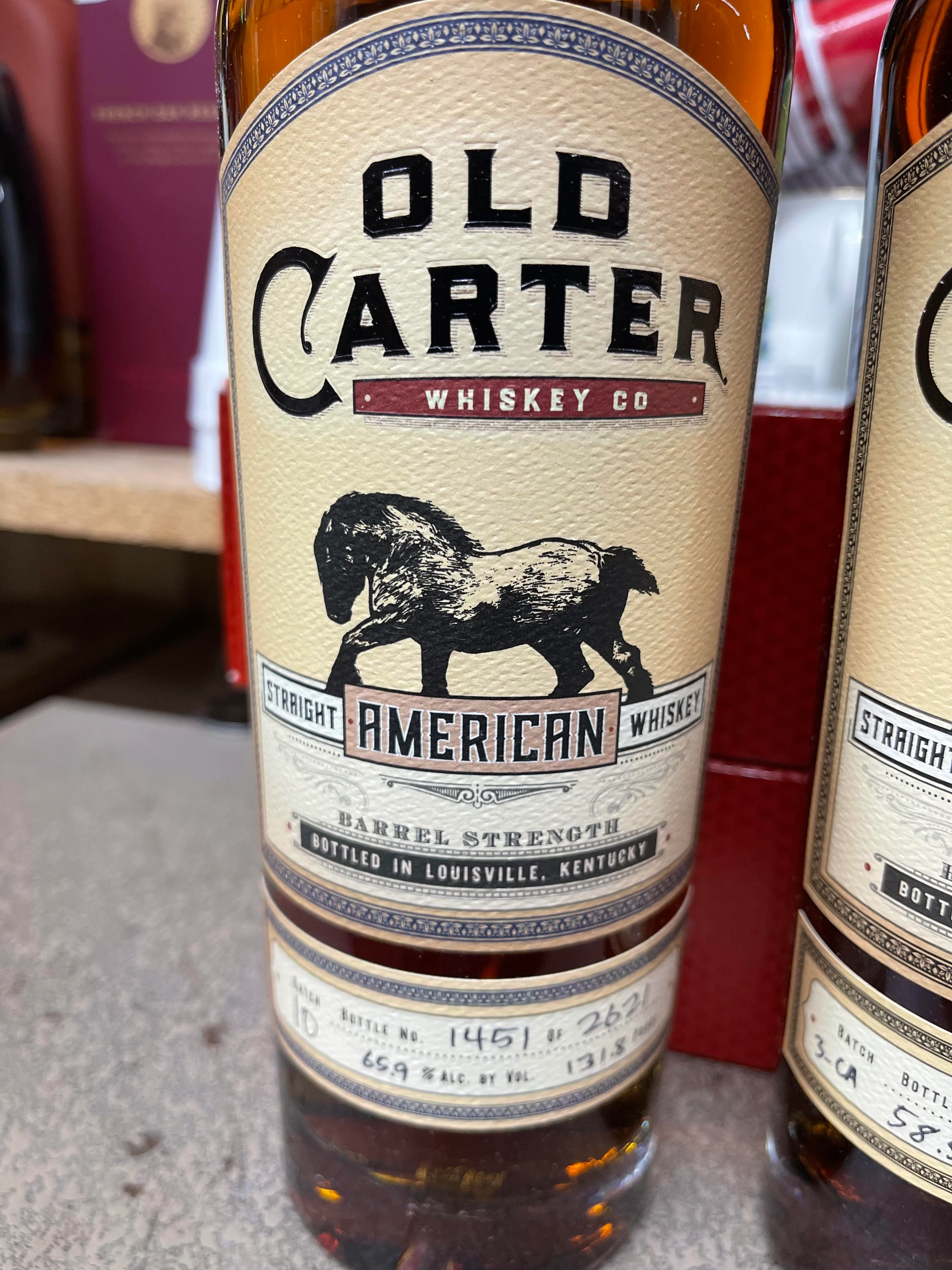 Old Carter Straight American Whiskey - Very Small Batch - Image 2