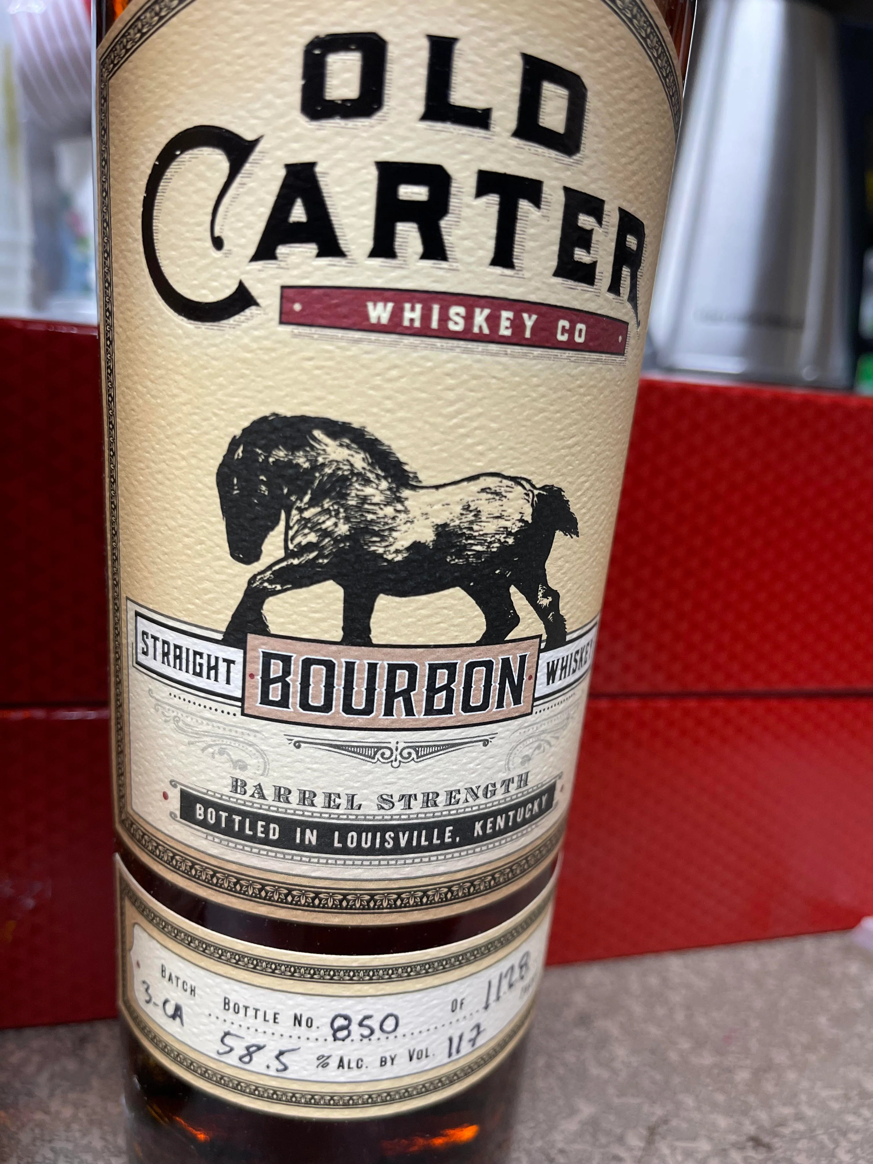 Old Carter Straight Bourbon Whiskey - Very Small Batch - Image 2