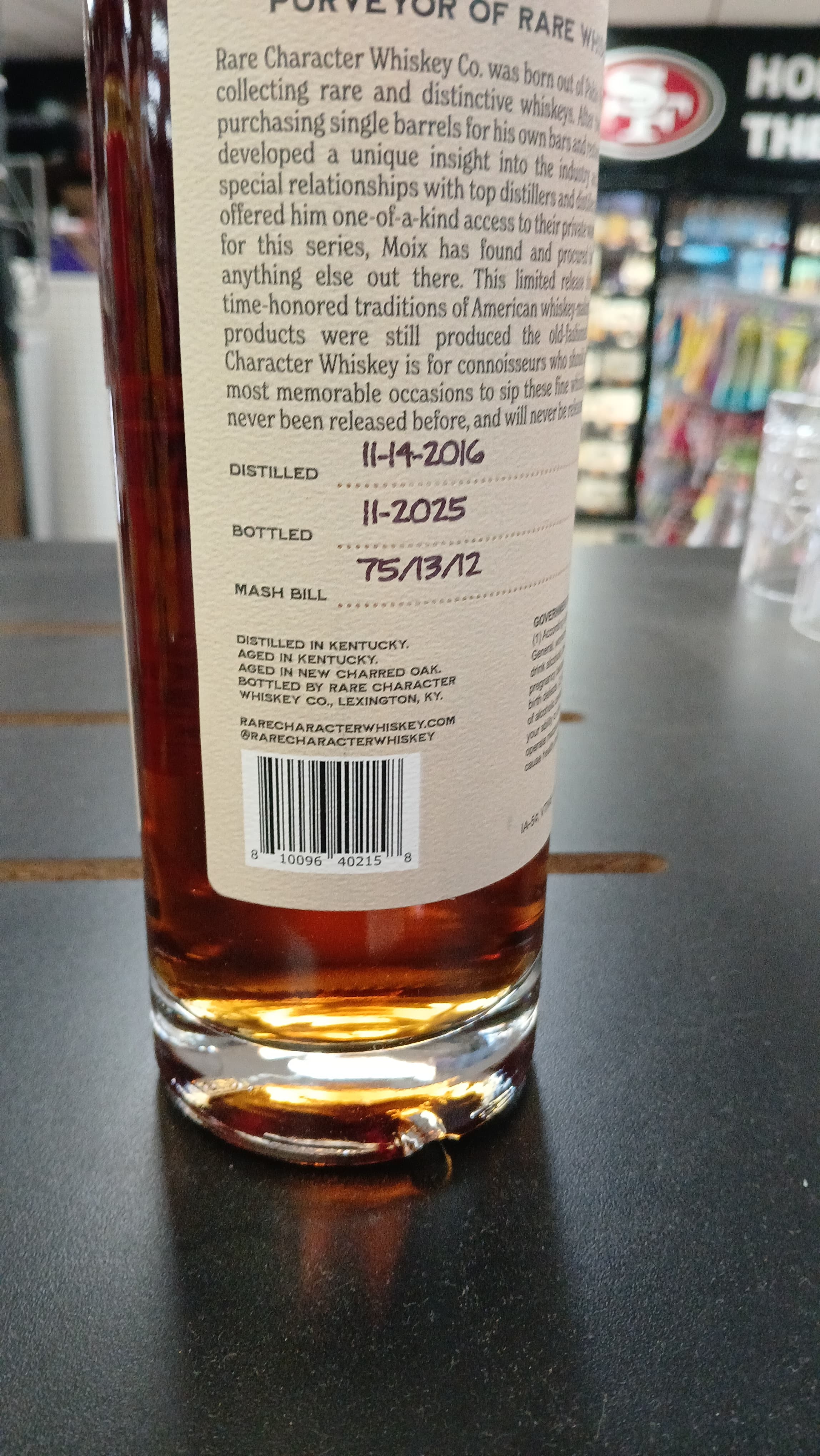 Rare Character 9 Year DLW "Twilight Cask" Single Barrel Bourbon 750ml - Image 3