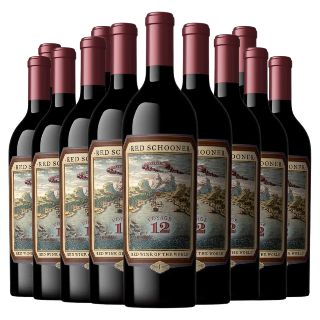Red Schooner Malbec Red Wine Of The World Voyage 12 Argentina 12 Bottle Case - Free Shipping