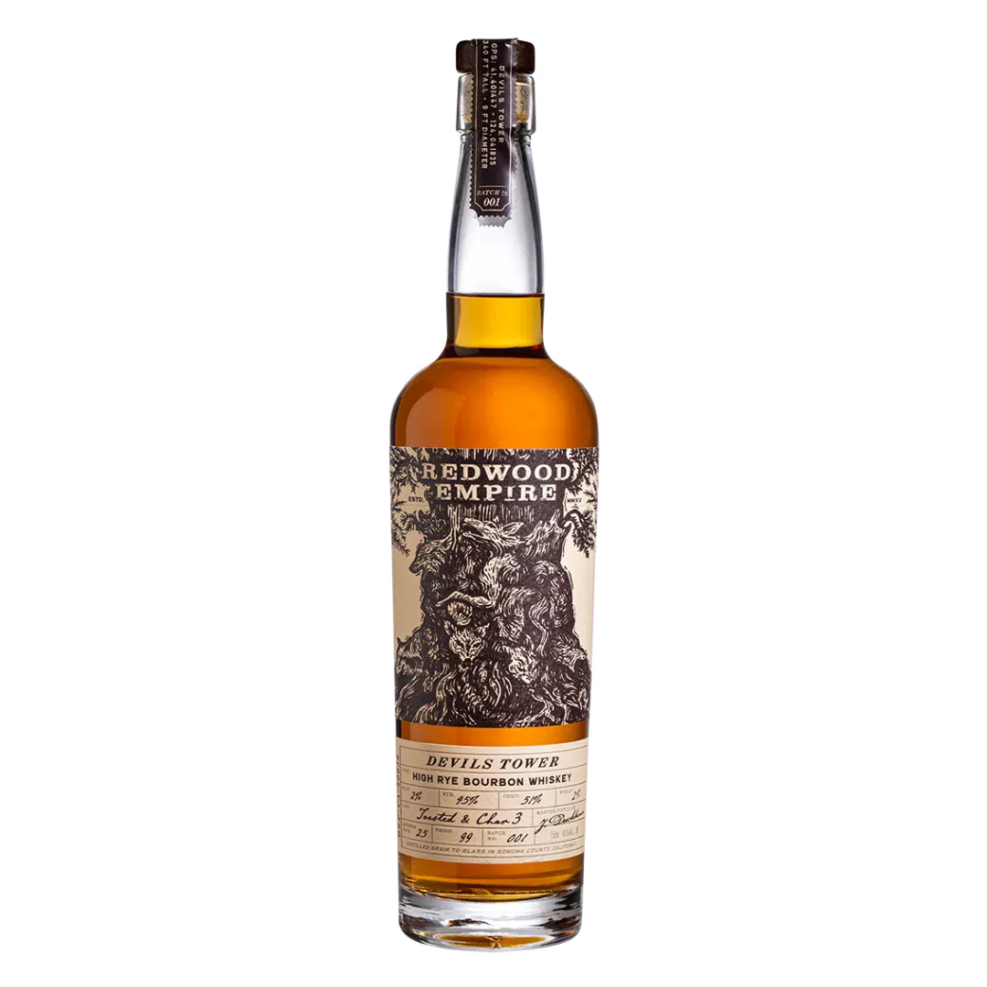 Redwood Empire Devil's Tower High Rye Bourbon Whiskey 750ml