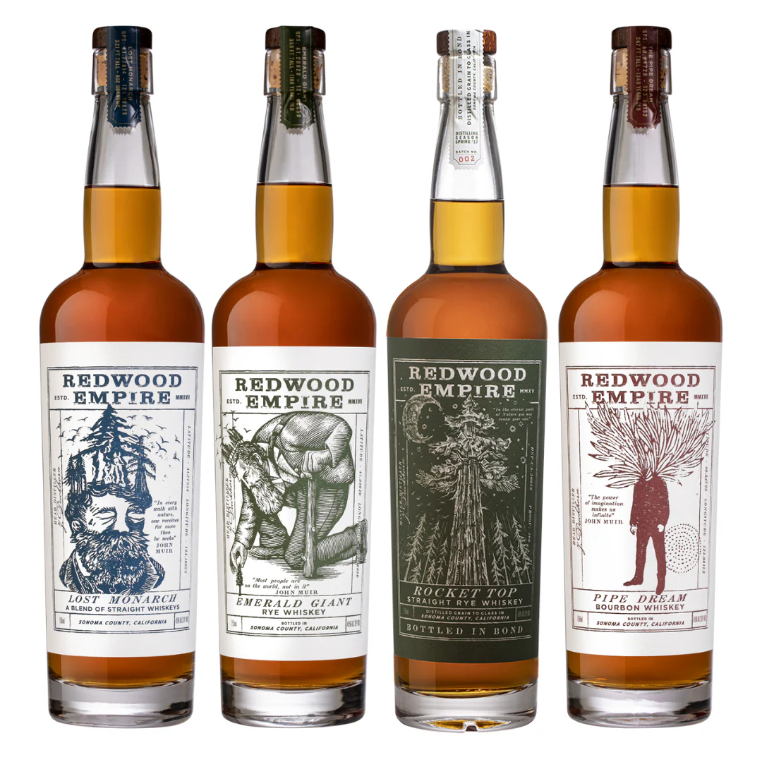 Redwood Empire Rocket Top Straight Rye 4 Bottle Combo