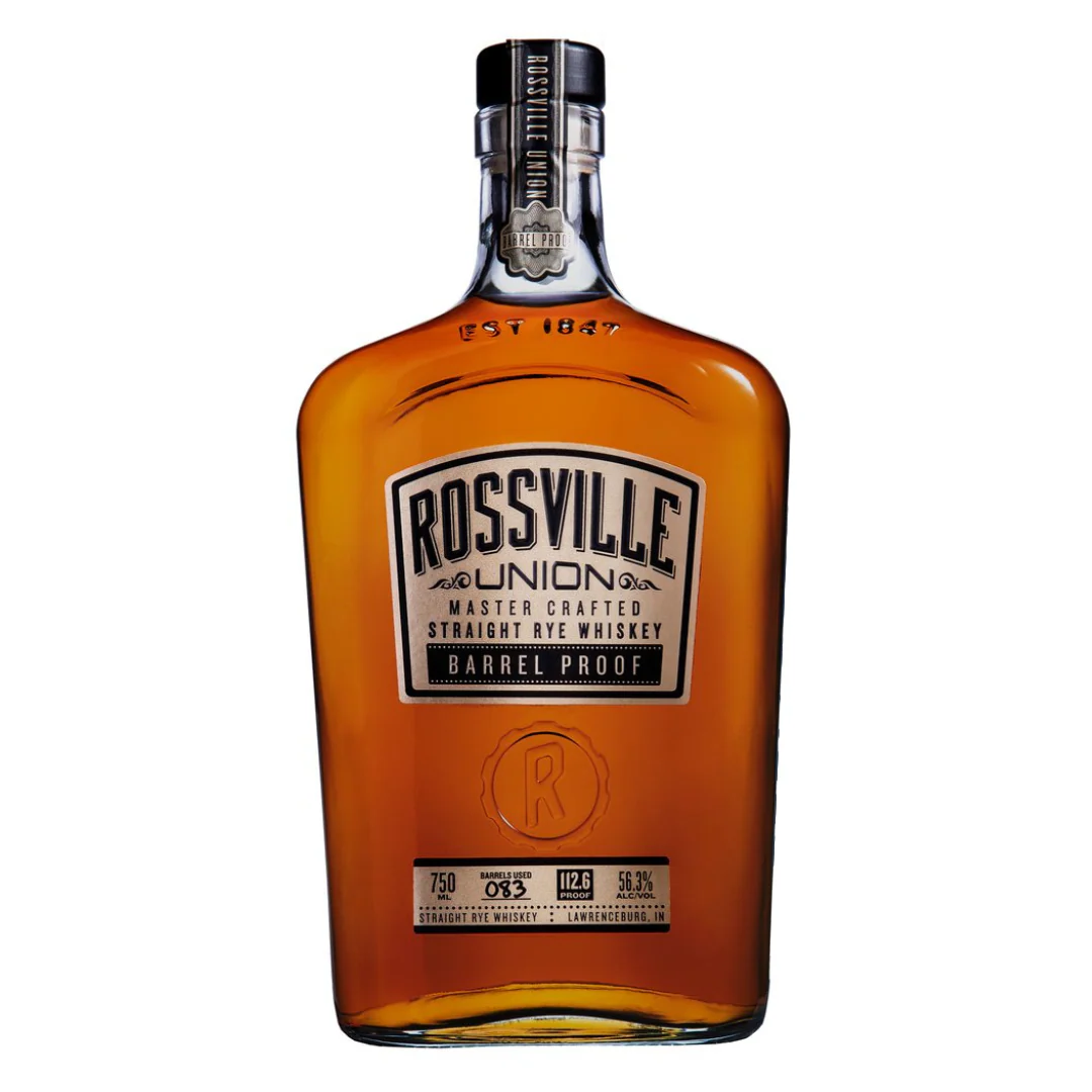Rossville Union Master Crafted Barrel Proof Straight Rye Whiskey 750ml