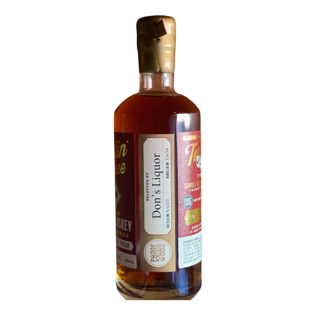 Tumblin Dice Straight DLW Single Barrel Bourbon Whiskey 113.2 Proof 700ml - Image 2