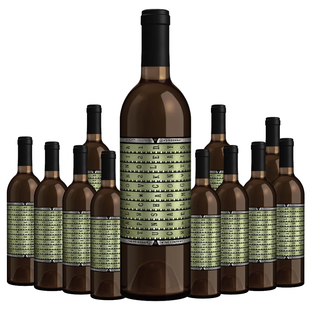 Unshackled Chardonnay California 750ml 12 Bottle Case - Free Shipping