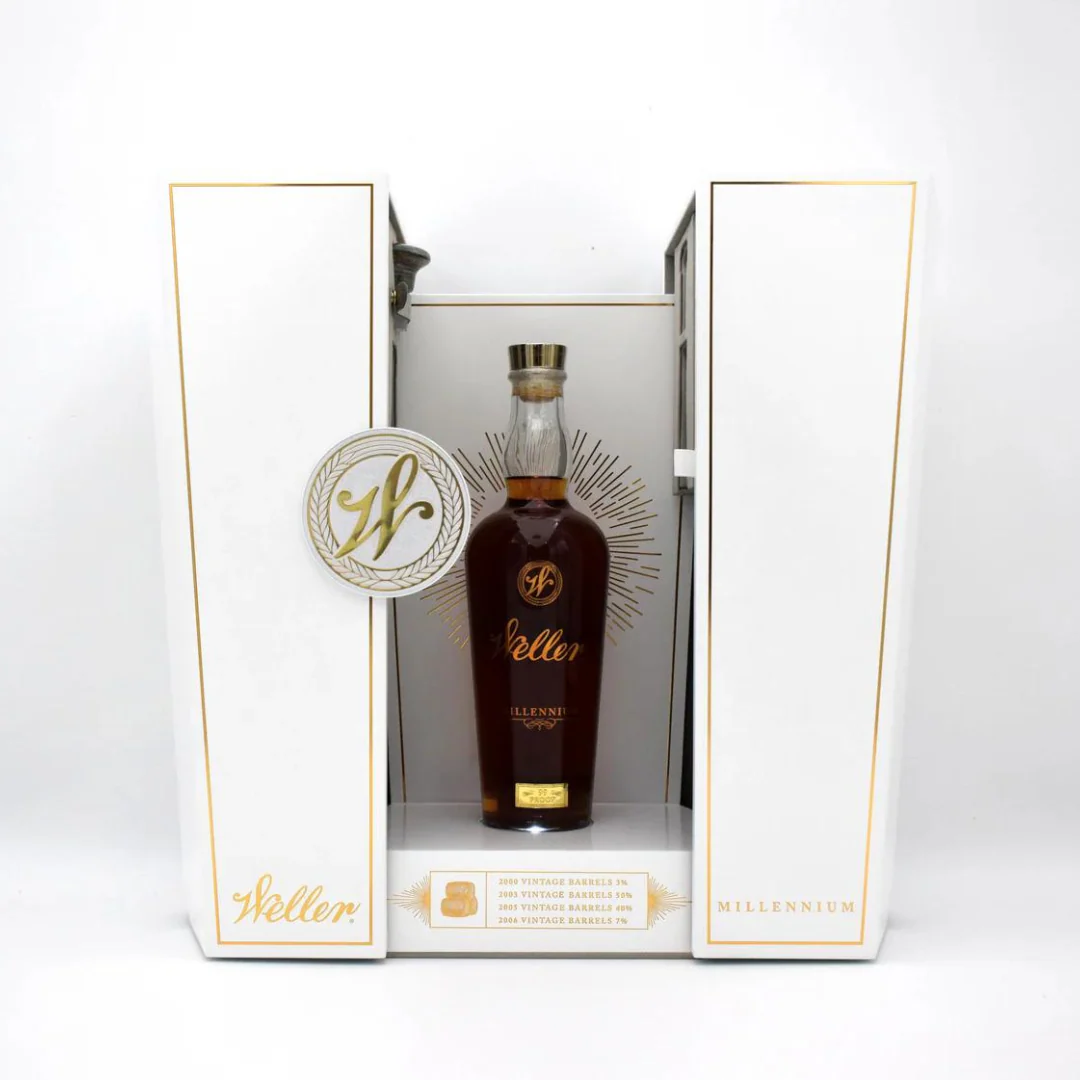 Weller Millennium Bourbon 99 Proof Decanter 750ml - Free Shipping