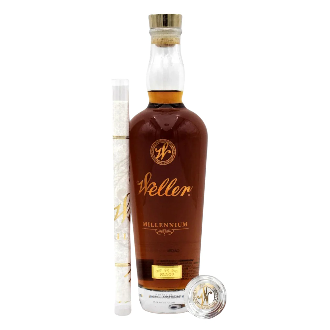 Weller Millennium Bourbon 99 Proof Decanter 750ml - Free Shipping - Image 3