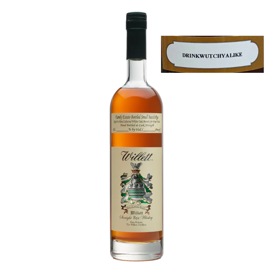 Willett Family Estate 8 Year Rye Barrel #2327 "drinkwutchyalike" 750ml